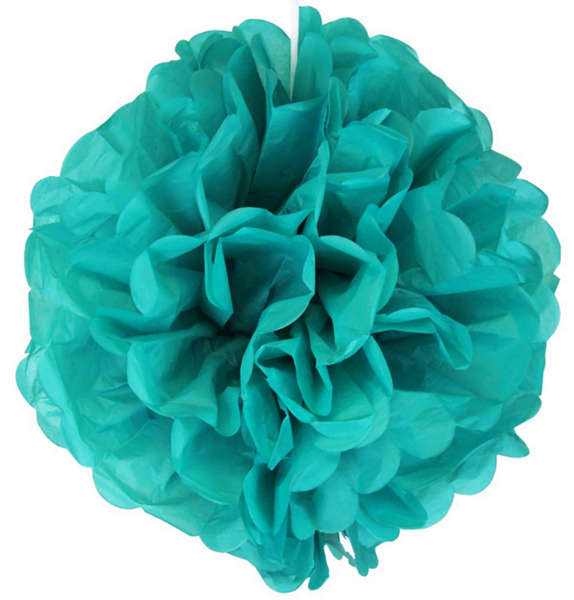 Green Flower Paper Pompom (20cm)