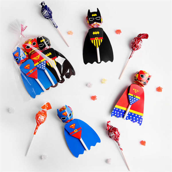Superhero Lollipop Covers (Set of 18)