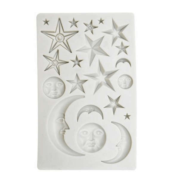 Moon and Stars Silicone Fondant Mould