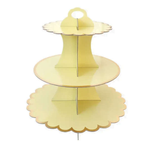 Plain Cupcake Stand - Yellow