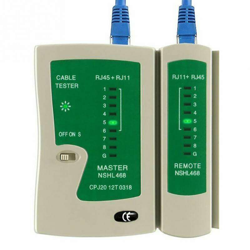 RJ45 RJ11 RJ12 CAT5 UTP LAN Cable Tester Network Cable Tester Networking Tool Repair