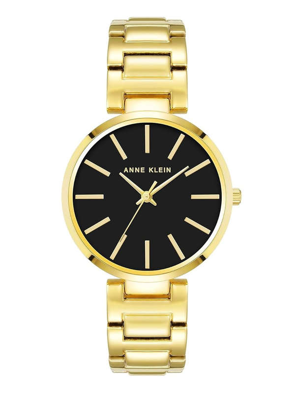 Anne Klein Watch BLK Gold