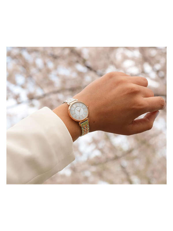 Anne Klein Watch Silver Rose