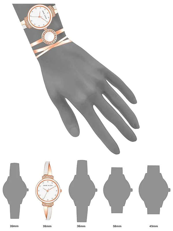 Anne Klein Watch Set RG WT