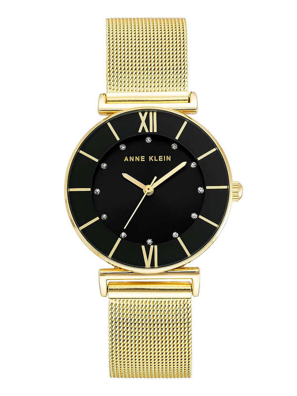 Anne Klein Mesh Watch BLK