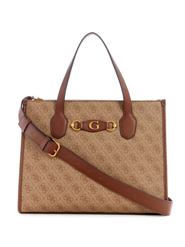 Guess Tote Izzy Latte Brown