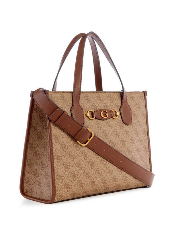 Guess Tote Izzy Latte Brown