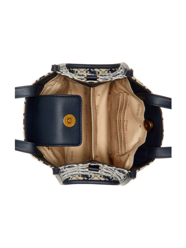 Guess Mini Tote Izzy Navy
