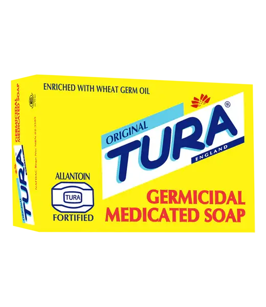 Anti-Fungal/Anti-Bacterial Tura Germicidal Medicated Soap - 30g x 3