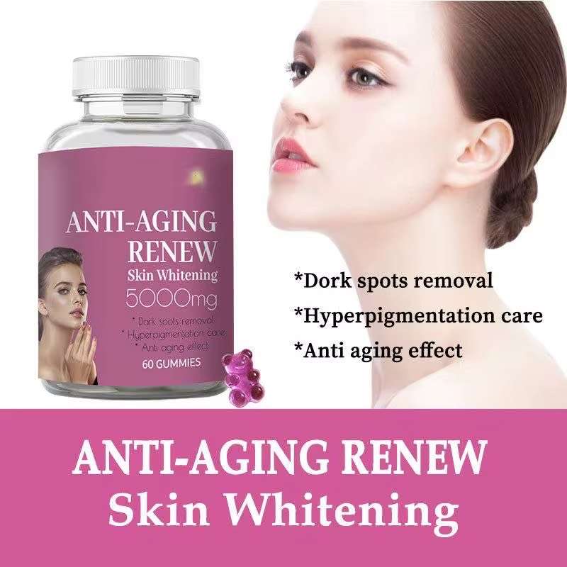 Anti-Aging Renew Gummies (5000mg) | Dietary Supplement for Dark Spots, Hyperpigmentation, and Ant...