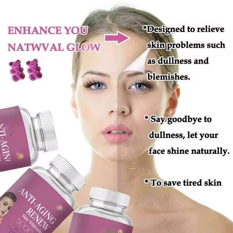 Anti-Aging Renew Gummies (5000mg) | Dietary Supplement for Dark Spots, Hyperpigmentation, and Ant...