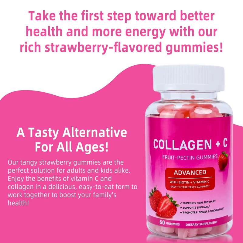 Collagen + C Fruit-Pectin 60 Gummies