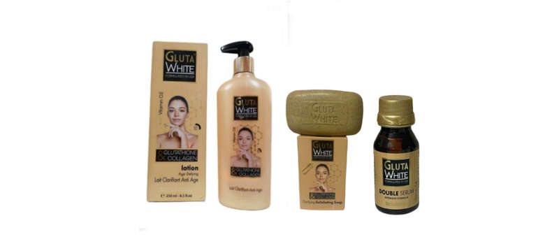 Gluta White Glutathione with Collagen Kit- Lotion, Soap & Serum