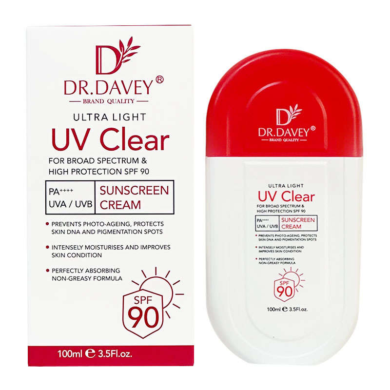 Dr.Davey Ultra light UV Clear SPF 90 PA+++ UVA/UVB Sunscreen Cream