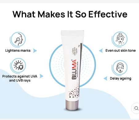 Biluma Skin Brightening Cream  Even Tone & Radiance Formula, 15g