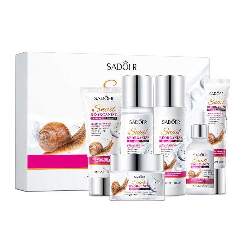 Snail Cleanser, Face Cream, Serum, Sleep Mask, Body Lotion & Hand Cream