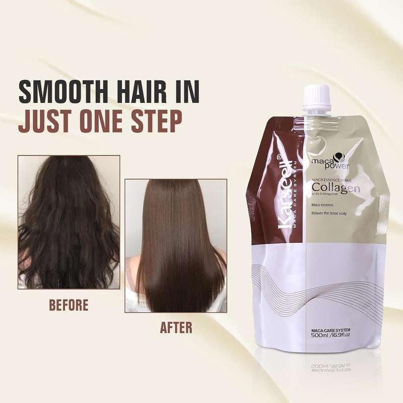 Karseell Hair Mask Collagen Maca Essence Deep Repair Argan Oil Hair Masks for Dry Damaged Hair Al...