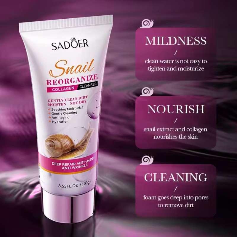 Snail Cleanser, Face Cream, Serum, Sleep Mask, Body Lotion & Hand Cream