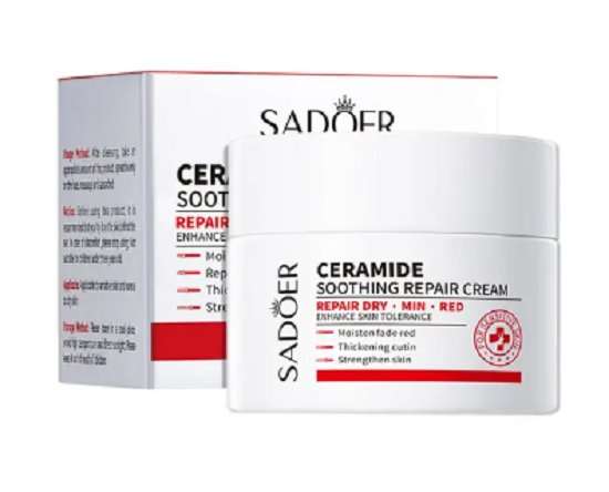 SADOER Ceramide Soothing Repair Cream  Hydrating & Barrier Support Moisturizer (50g)