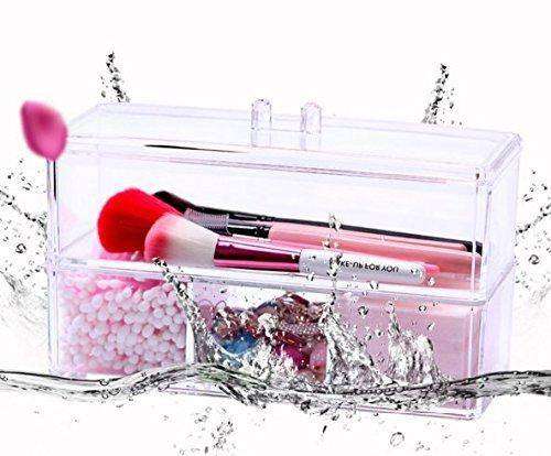 2 Layer Acrylic Makeup Organizer Storage Box