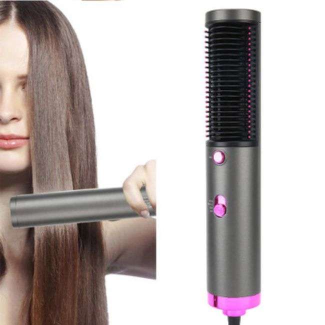 2-in-1 Hot Air Brush Dryer and Straightener