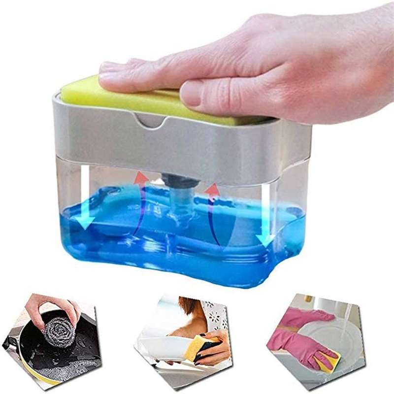 2 in 1 Sponge Rack Soap Dispenser