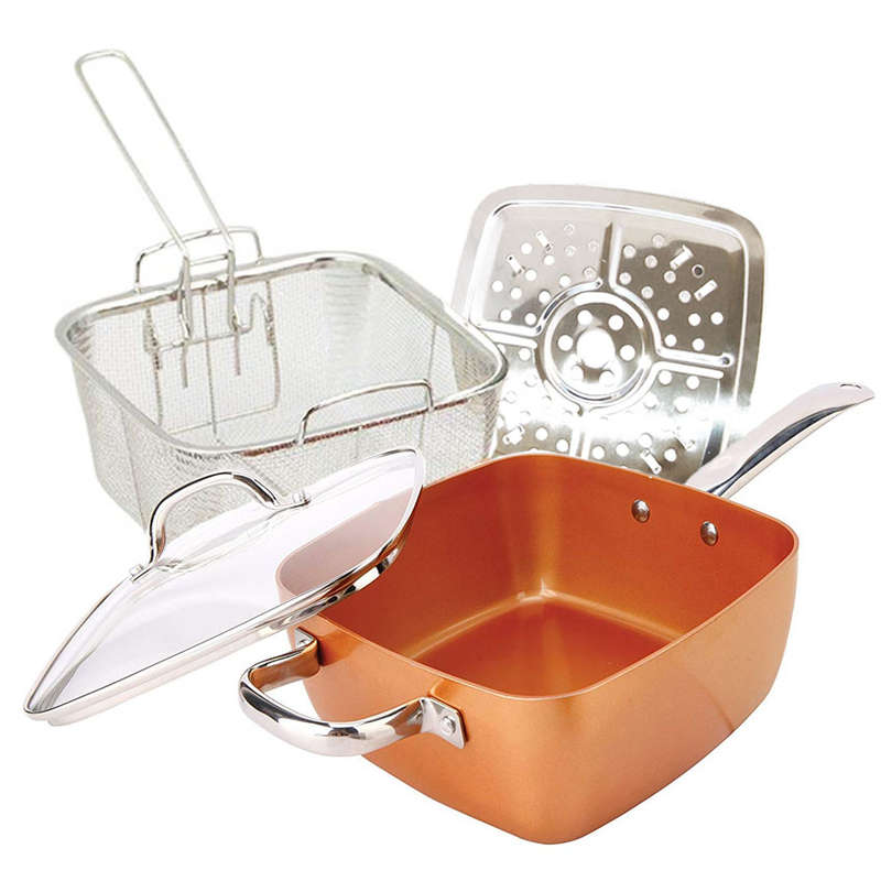 5Pcs Set Deep Dish Square Pan 9,5