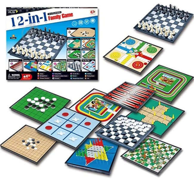 6 in 1 Family Board Game