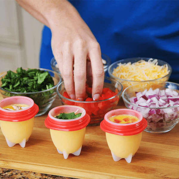 6 pcs Silicone Egg Boil Pods