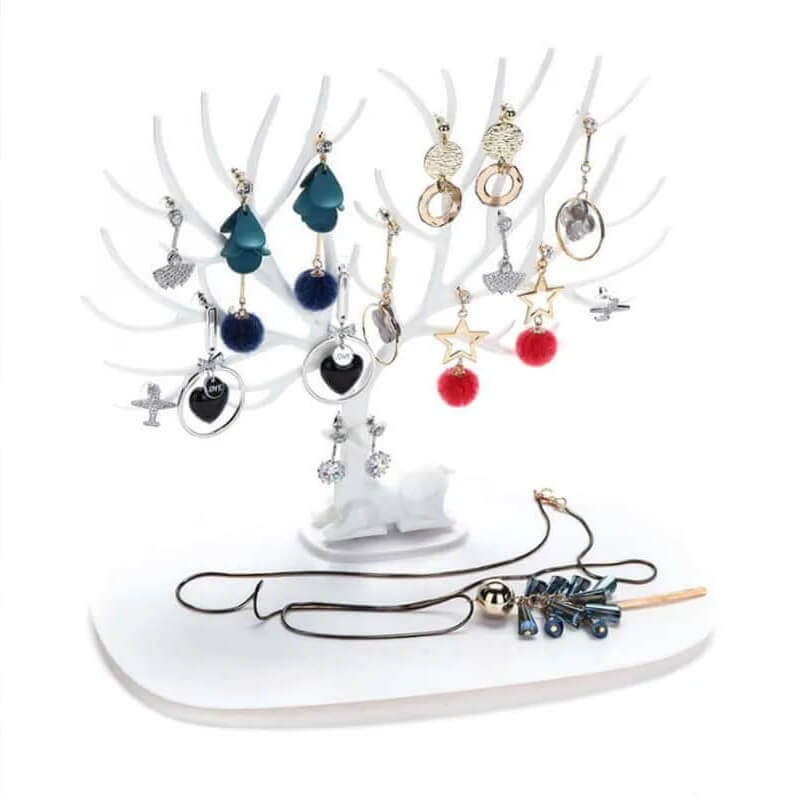 Decorative Deer Antler Tree Design Jewelry Organizer