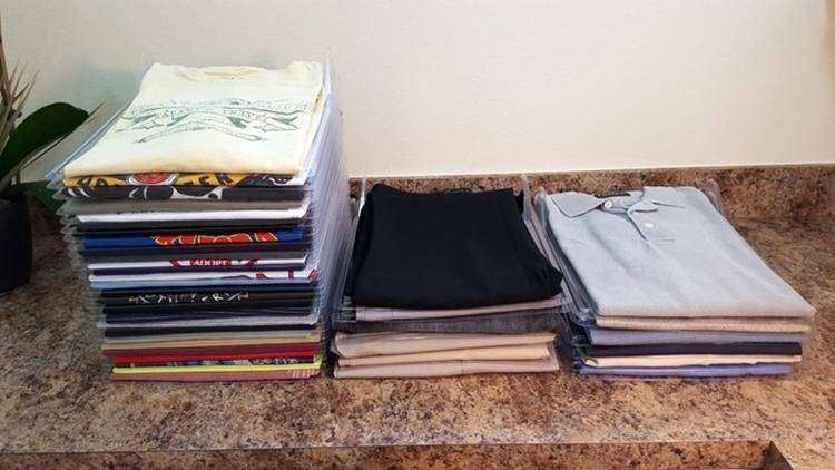 Ezstax 10 Layer Anti Wrinkle Clothes Storage Organizer