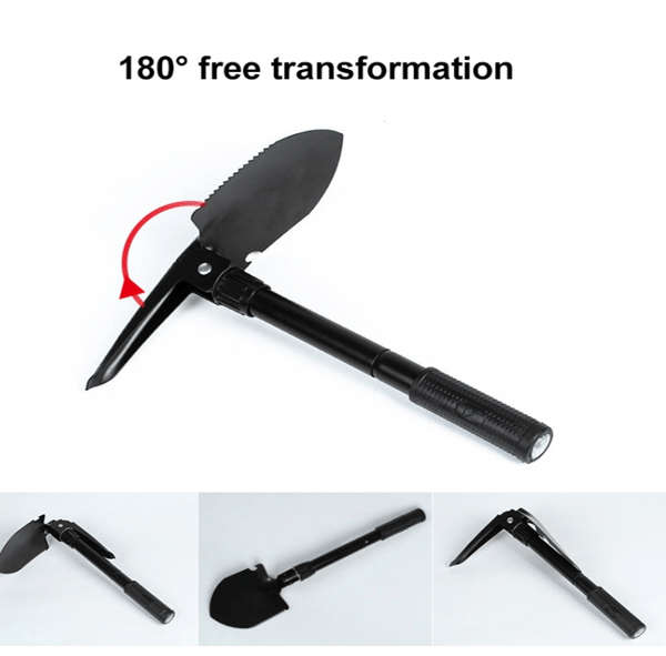 Foldable Camping Shovel with Compass