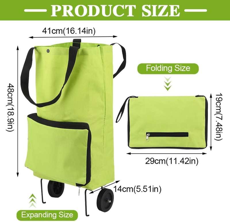 Folding Shopping Trolley Bag