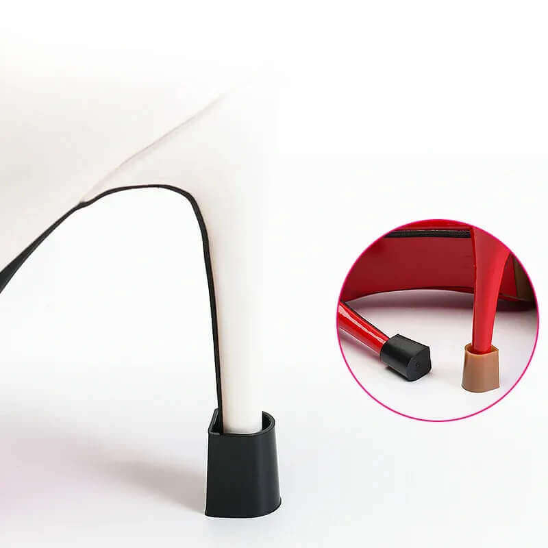 High Heel Protector Non Slip Cover Women Shoe Stopper - Black