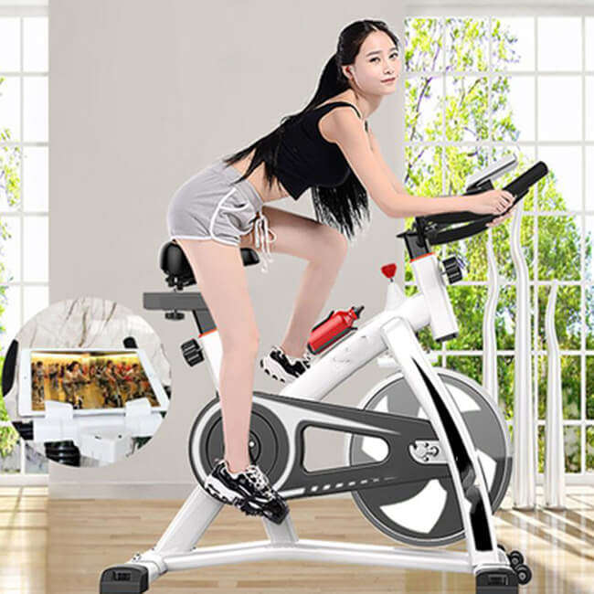 LCD Exercise Bike Indoor Cycling Ultra quiet Adjustment Sports Bicycle