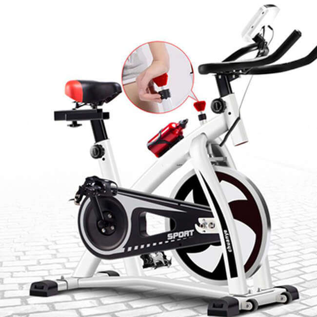 LCD Exercise Bike Indoor Cycling Ultra quiet Adjustment Sports Bicycle