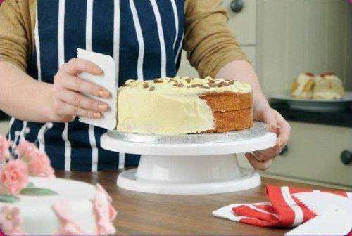 Plastic Rotating Icing Revolving Cake Turntable Decorating Stand