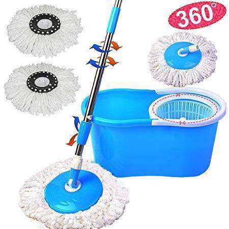 Rotating 360 Spin Mop And Plastic Bucket Set