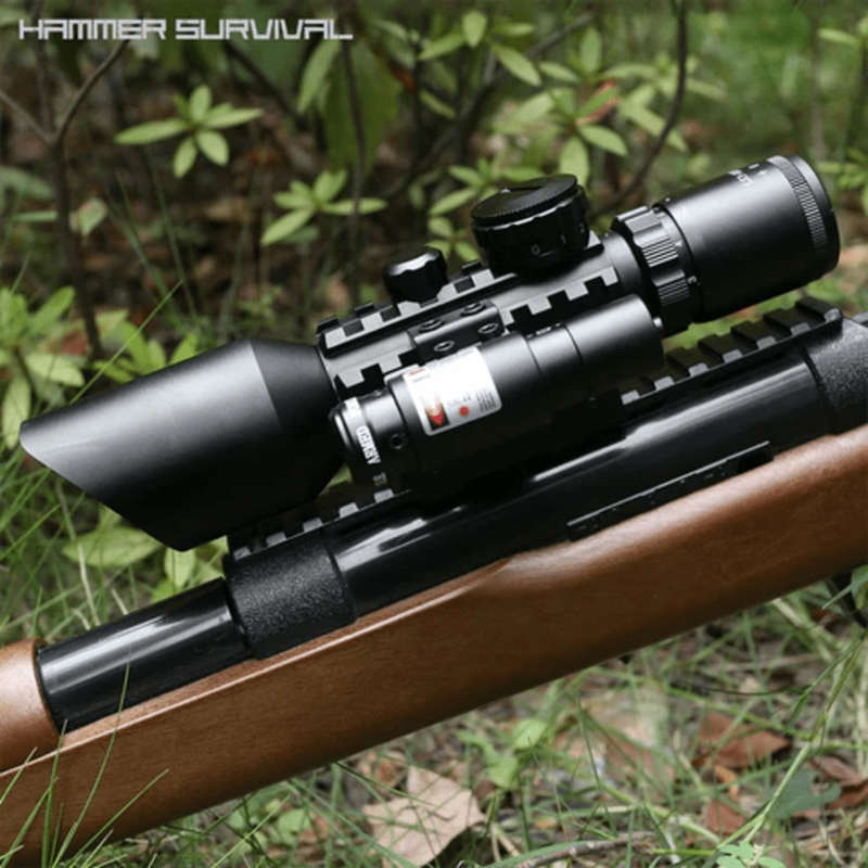 Tactical Aiming Scope with Laser Sight LS3-10x42E