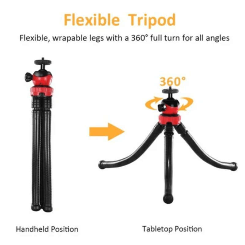 Vlogging Kit with Led Light Microphone and Tripod KIT