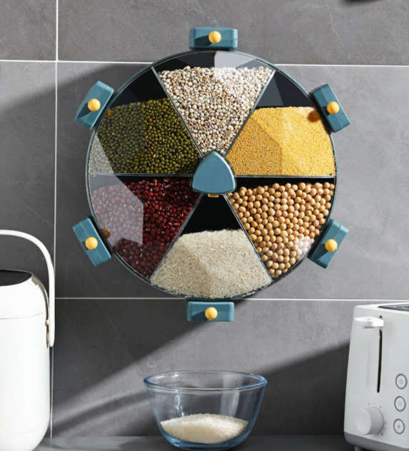 Wall Mounted 360 Degree Rotatable Cereals Grain Storage