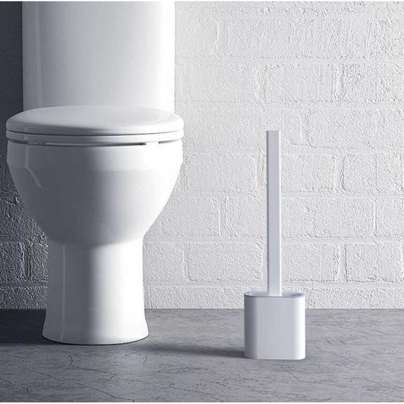 Silicone Toilet Brush With Toilet Brush Holder