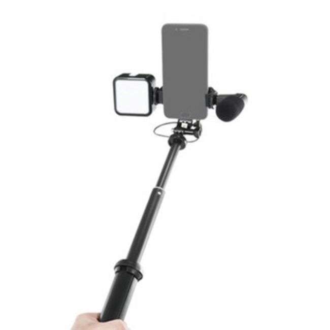 Stand Fill Light With Microphone Desktop Tripod Vlogging Kit