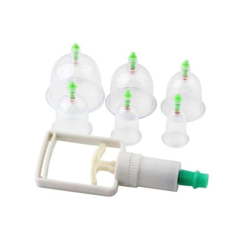 6 Pcs Chinese Body Cupping Massage Suction Therapy