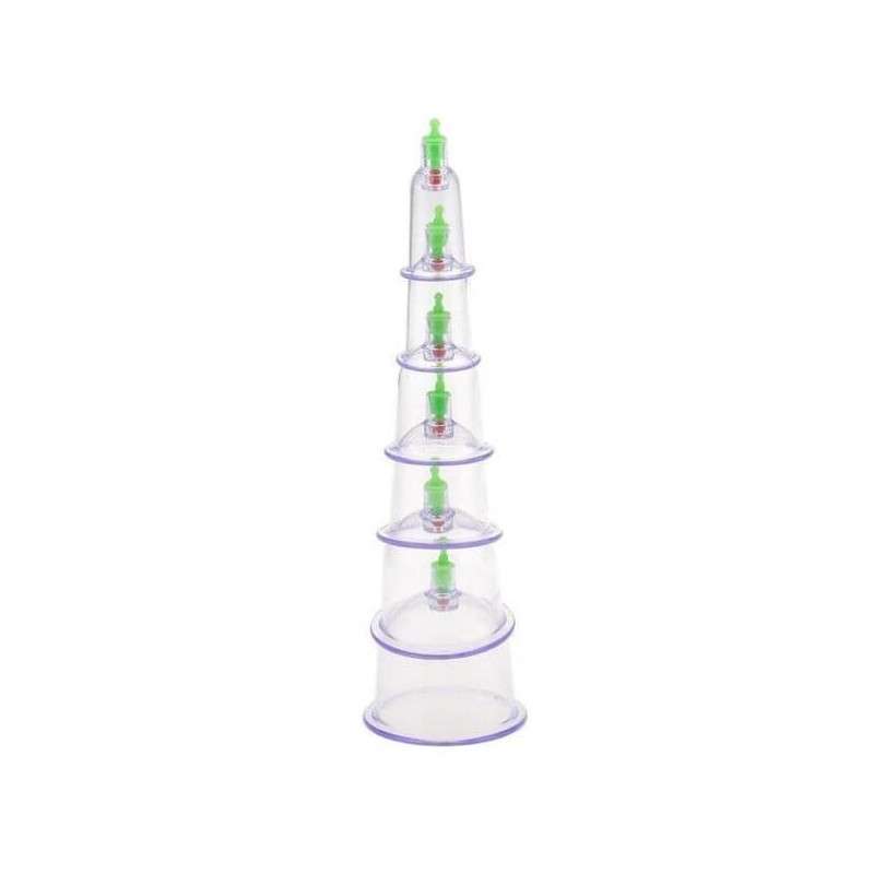 6 Pcs Chinese Body Cupping Massage Suction Therapy