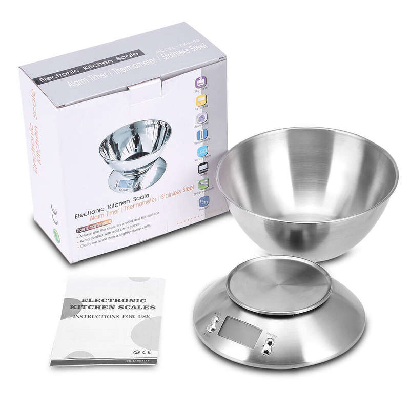 Digital Kitchen Scale Bowl with Timer
