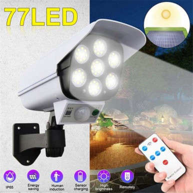 Outdoor Solar Sensor Dummy Camera Light