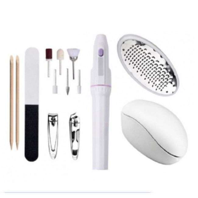 Pedi Mate Complete 12 Piece Handheld Pedicure/Manicure Set