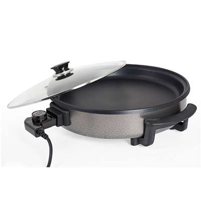 1500w Electric Pizza Pan with Glass