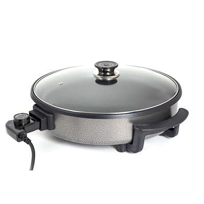 1500w Electric Pizza Pan with Glass